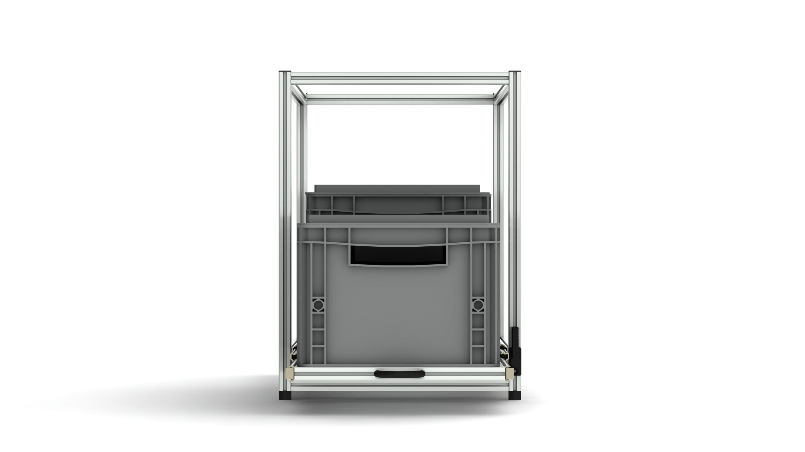 Heckauszug Boxenbreite 30 cm mit 1-Etage, Auszuglänge 80 cm – Bild 3