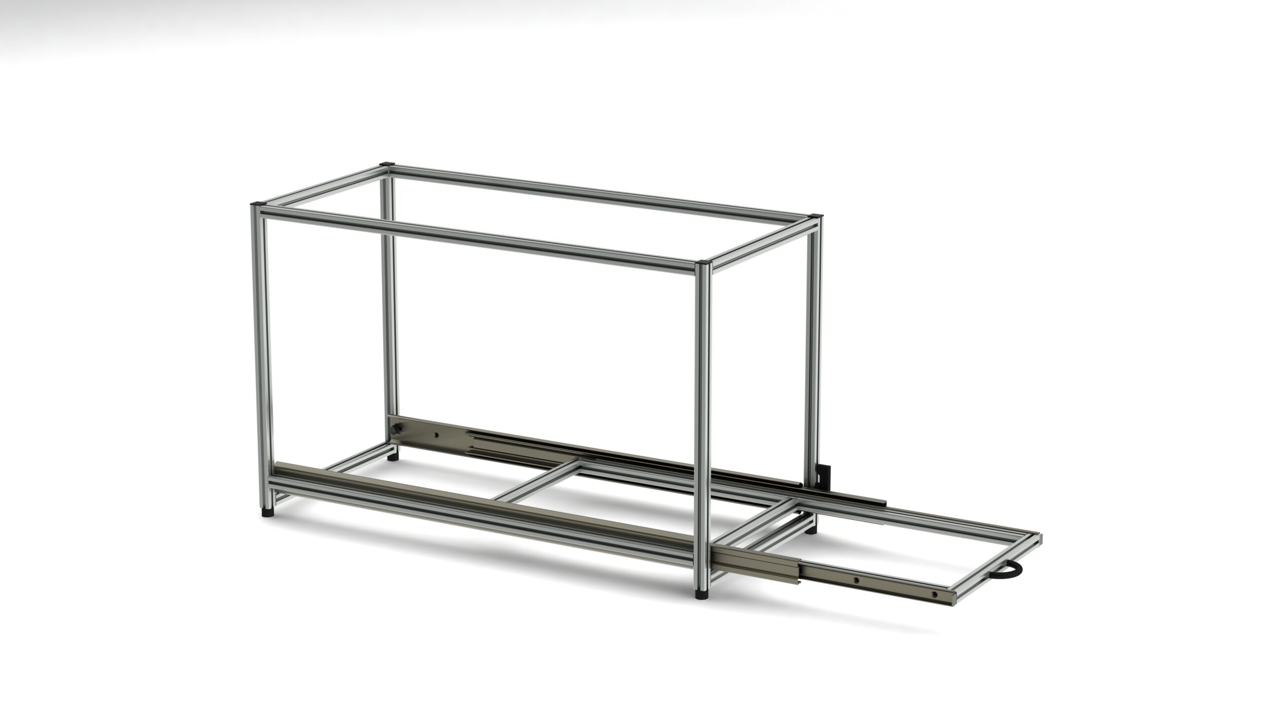 Heckauszug Boxenbreite 30 cm mit 1-Etage, Auszuglänge 80 cm – Bild 2